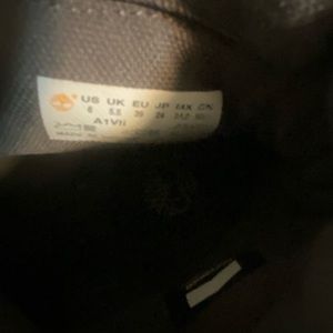 Size 6 boys Timberlands